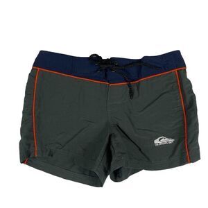 Quiksilver Board Shorts Swim Surf Green Blue Hot Pants Girls Large